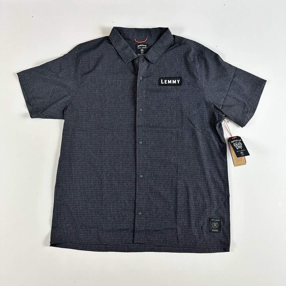 Roark Bless Up Run Amok Men Sz XL NWT Perforated Fabric Motorhead Collab Lemmy